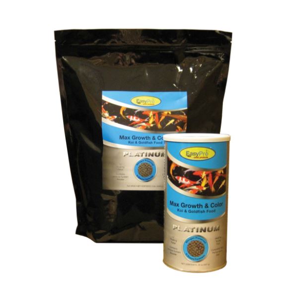 EasyPro Platinum Koi & Goldfish Food - Max Growth & Color, 33lb bulk bag