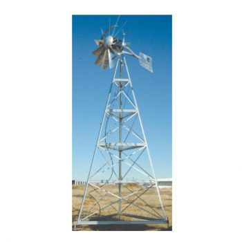 WM12P 12′ Three-legged windmill assembly with Poly Tubing
